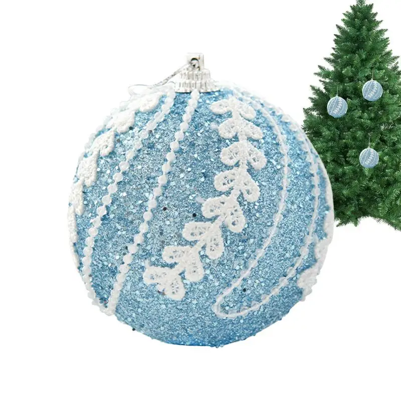 

8 см шариковые украшения для рождественской елки, блестящие украшения для праздника, красочные украшения, прочные товары для домашнего декора