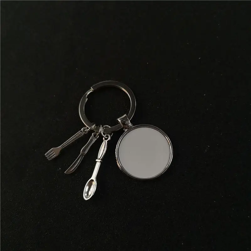 

sublimation blank dad mom keychains key ring heat transfer printing blank diy materials 20pcs/lot