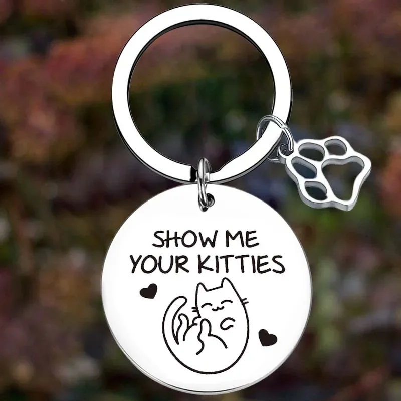 Metal Pet Cat Keychain Cat Memes Gift Cat Owner Gift Key Chain Pendant Jewelry cat lover gift
Metal Pet Cat Keychain Cat Memes Gift Cat Owner Gift Key Chain Pendant Jewelry cat lover gift