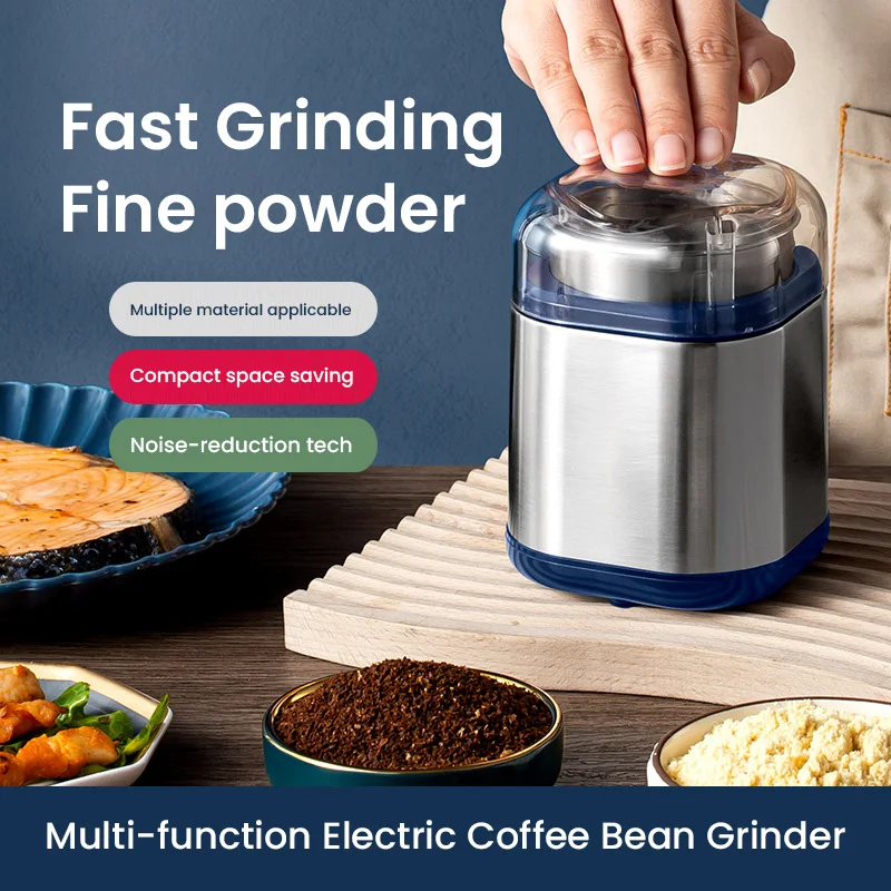Electric Grinder Coffee Bean Grinding Machine Mill Bean Grinder Machine Kitchen Grinding Coffee Making Tools Low Noise 200W
Electric Grinder Coffee Bean Grinding Machine Mill Bean Grinder Machine Kitchen Grinding Coffee Making Tools Low Noise 200W