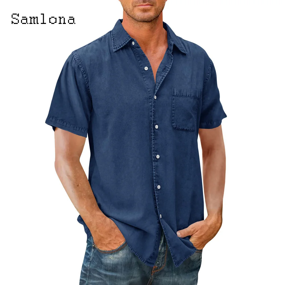 Plus Size 5xl Men Casual Beach Shirts 2023 Single Breasted Tops Male Short Sleeve Model Pocket Shirt Camisa Homme Demin Blouse
Plus Size 5xl Men Casual Beach Shirts 2023 Single Breasted Tops Male Short Sleeve Model Pocket Shirt Camisa Homme Demin Blouse