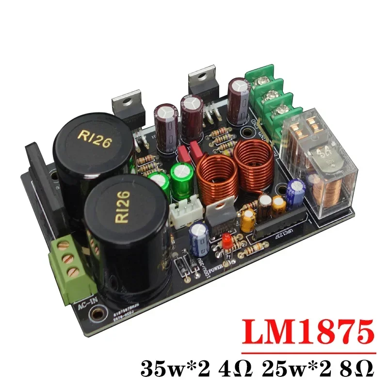 35w*2 LM1875 Gaincard Version 2-channel Power Amplifier Board Kit Diy High Power Low Distortion Fine Voice HIFI Amplifier Audio
35w*2 LM1875 Gaincard Version 2-channel Power Amplifier Board Kit Diy High Power Low Distortion Fine Voice HIFI Amplifier Audio