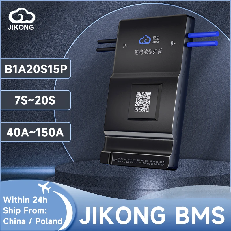 JKBMS B1A20S15P 1A Active Balance for Li-ion LiFePo4 LTO BT RS485 8S~20S 24S 100A 150A Discharge B1A24S15P JIKONG Smart BMS
JKBMS B1A20S15P 1A Active Balance for Li-ion LiFePo4 LTO BT RS485 8S~20S 24S 100A 150A Discharge B1A24S15P JIKONG Smart BMS