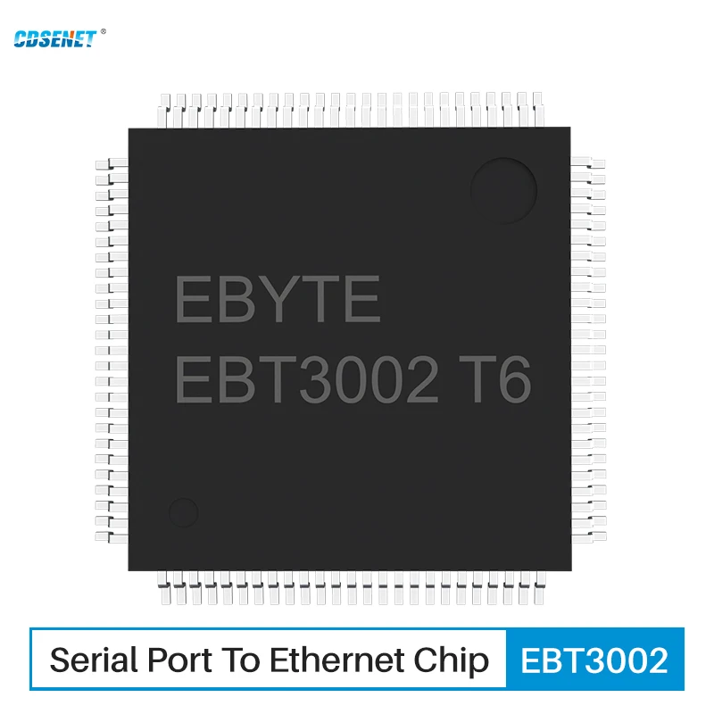 

CDSENET Serial Port To Ethernet Chip EBT3002 TTL Level to RJ45 Modbus TCP to RTU MQTT HTTP Transparent Transmission Low Power