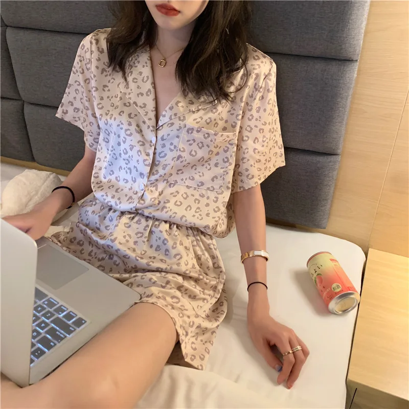Pajama Sets Women Summer Lovely Strawberry-print Sweet Teens Korean Style Leisure Fashion Design Mujer Soft Simple Sleepwear Ins 106 S7a87ebdee89b4e94bcf933abb94c6fb1A