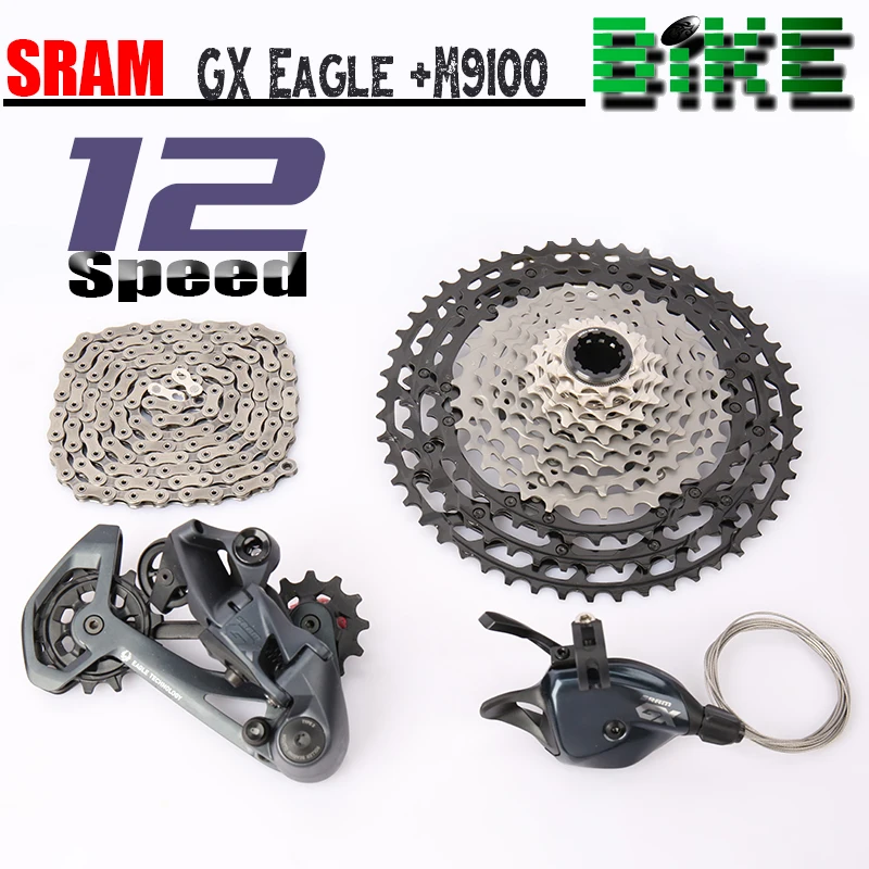 SRAM 12 Speed 12V GX Eagle M9100 51T Trigger Shifter rear derailleur Cassette M9101 Chain Bicycle Accessories
SRAM 12 Speed 12V GX Eagle M9100 51T Trigger Shifter rear derailleur Cassette M9101 Chain Bicycle Accessories