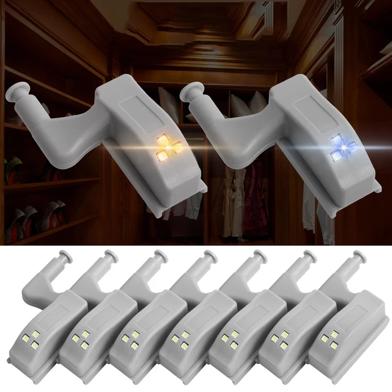 12/6PCS Under Cabinet Light LED Inner Hinge Lamp Cabinet Induction Lights Sensor Lights Bedroom Kitchen Closet Night Lights
12/6PCS Under Cabinet Light LED Inner Hinge Lamp Cabinet Induction Lights Sensor Lights Bedroom Kitchen Closet Night Lights