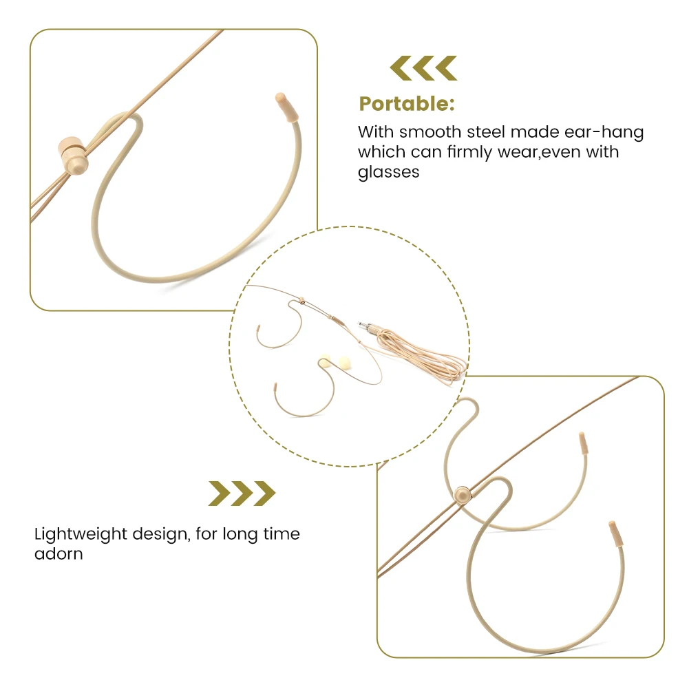 Headworn Headset Mic Music Tools High Quality Practical 1Set Φ4.0 Mm 100-20KHZ Microphone With Microphone Cover
Headworn Headset Mic Music Tools High Quality Practical 1Set Φ4.0 Mm 100-20KHZ Microphone With Microphone Cover