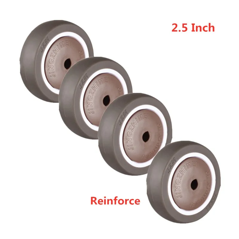 (4 Packs) 2.5 Inch Brown Reinforce Single Caster TPE Rubber Wheel Wear-Resistant Silent Universal Accessories Pulley
(4 Packs) 2.5 Inch Brown Reinforce Single Caster TPE Rubber Wheel Wear-Resistant Silent Universal Accessories Pulley