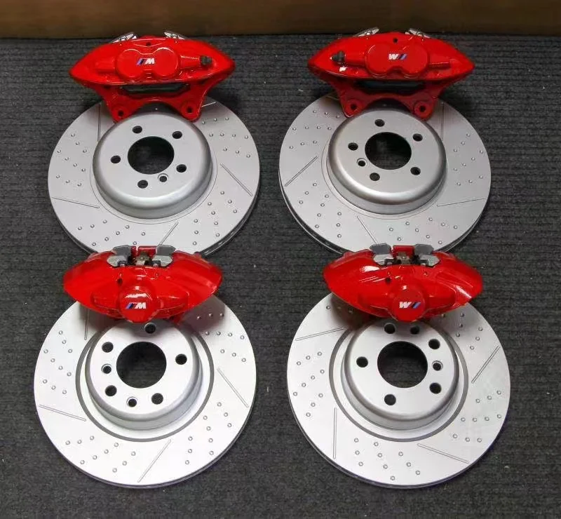 The new upgrade cars brake system 4 red calipers and Brake discs For BMW F21 120i 370 2017
The new upgrade cars brake system 4 red calipers and Brake discs For BMW F21 120i 370 2017