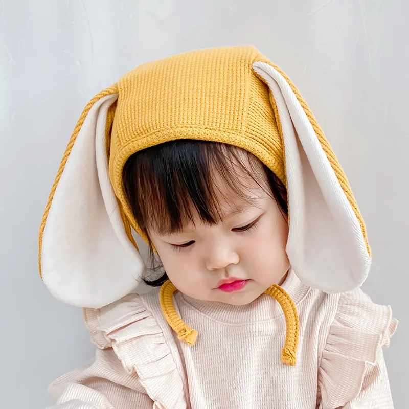 

Dog Rabbit Ears Crochet Earflap Hats Beanie Cap Winter Warm Knit for Toddlers Baby Girls Boys Photography Prop Halloween 2023