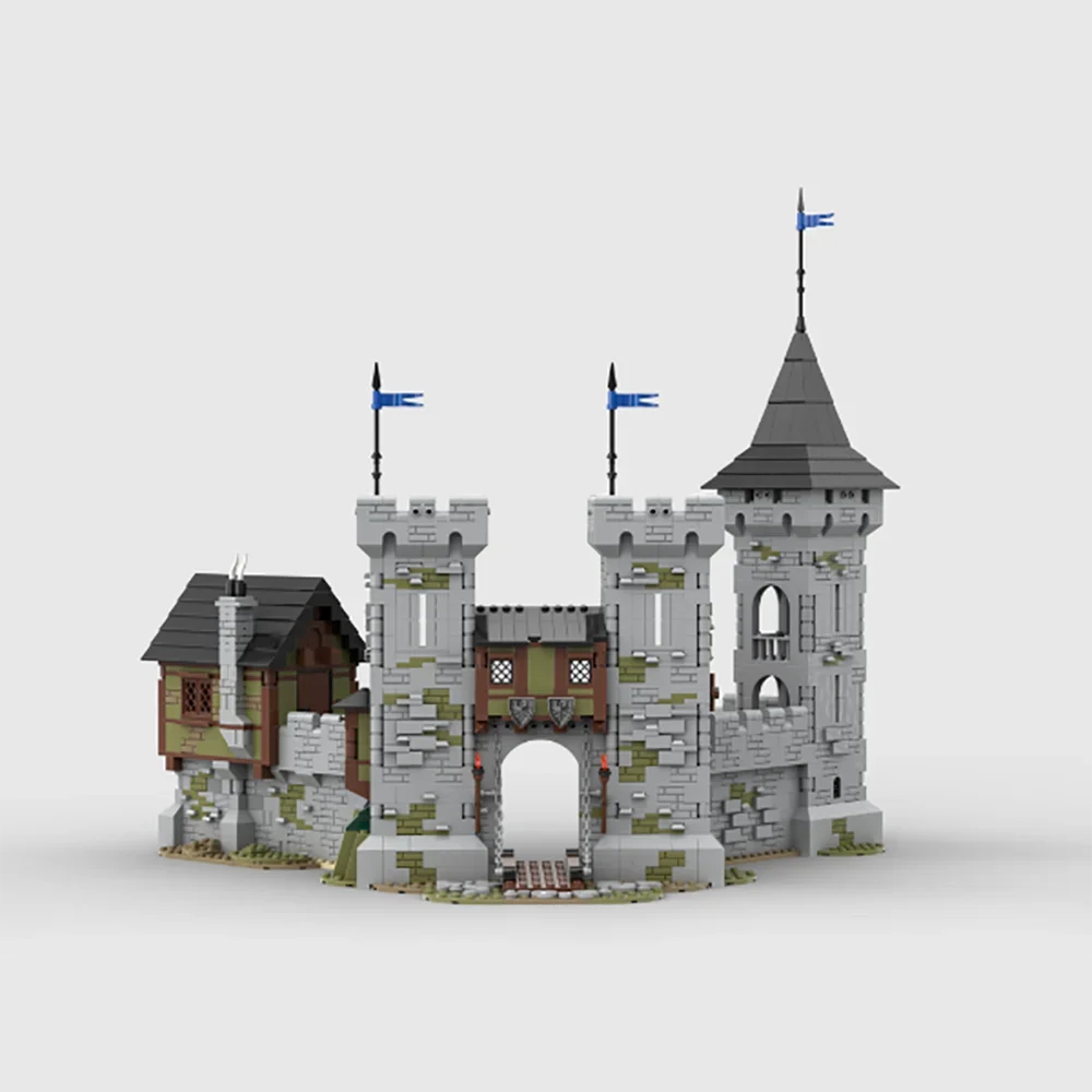 2218PCS MOC Castle Architectural Scene Middle Ages Black Falcon Outpost Model Assembly Buildina Block Tov Children's Gift
2218PCS MOC Castle Architectural Scene Middle Ages Black Falcon Outpost Model Assembly Buildina Block Tov Children's Gift