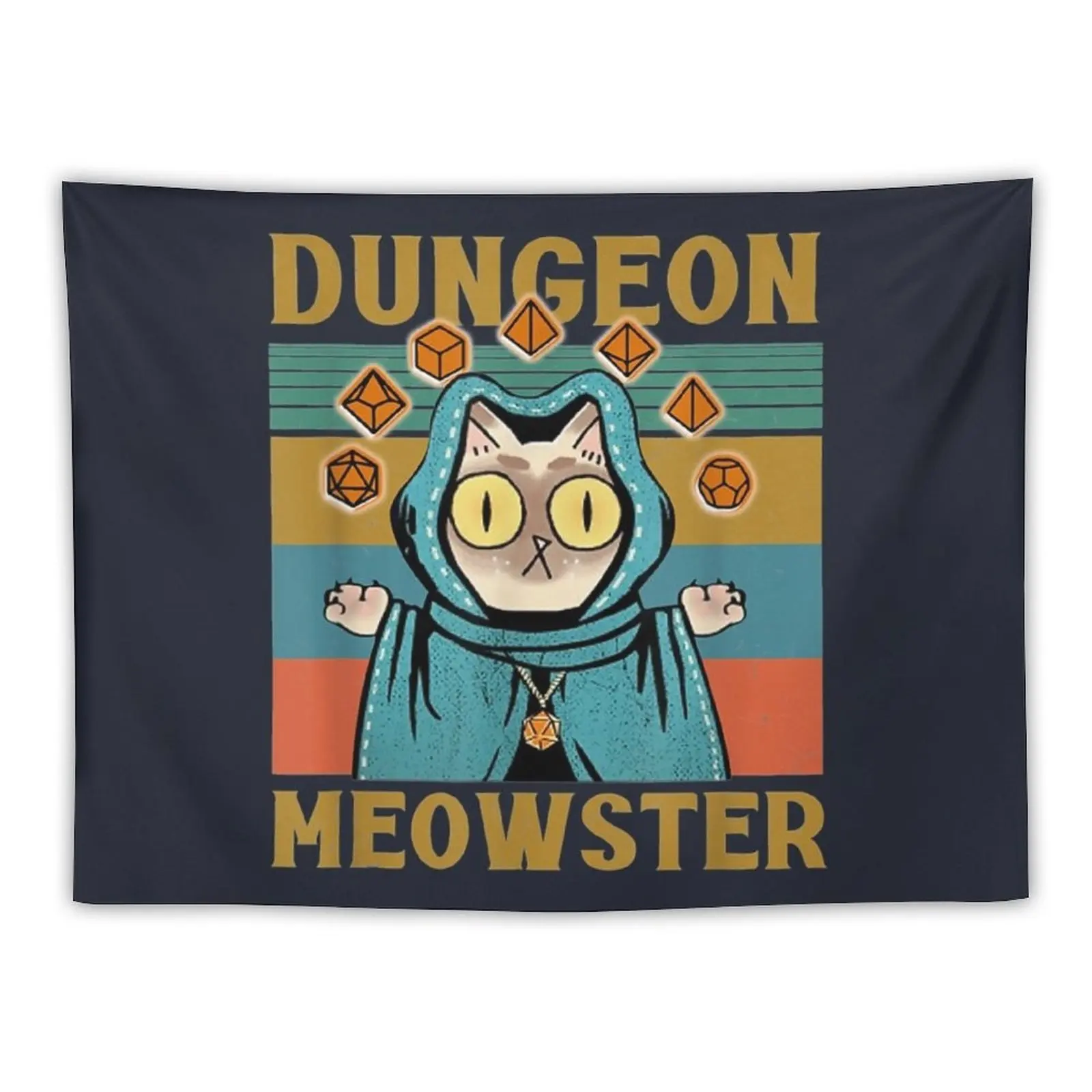 Dungeon Meowster Funny NerdyGamer CatD20 Dice RPG Tapestry Decorative Paintings Home Decor
Dungeon Meowster Funny NerdyGamer CatD20 Dice RPG Tapestry Decorative Paintings Home Decor