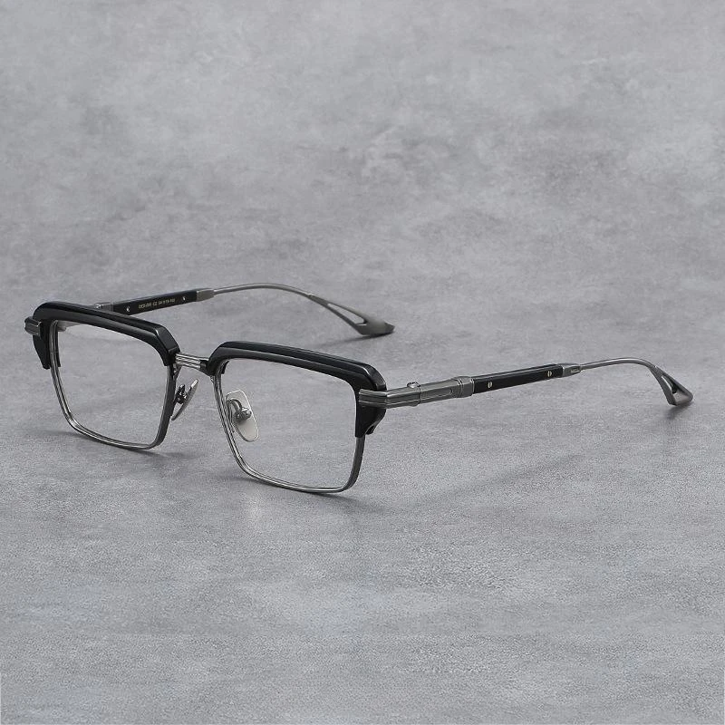 Vintage Fashion Eyeglass Frame DEX-008 Ultralight Pure Titanium Acetate Style Retro Square Myopia Optical Glasses High Quality
Vintage Fashion Eyeglass Frame DEX-008 Ultralight Pure Titanium Acetate Style Retro Square Myopia Optical Glasses High Quality