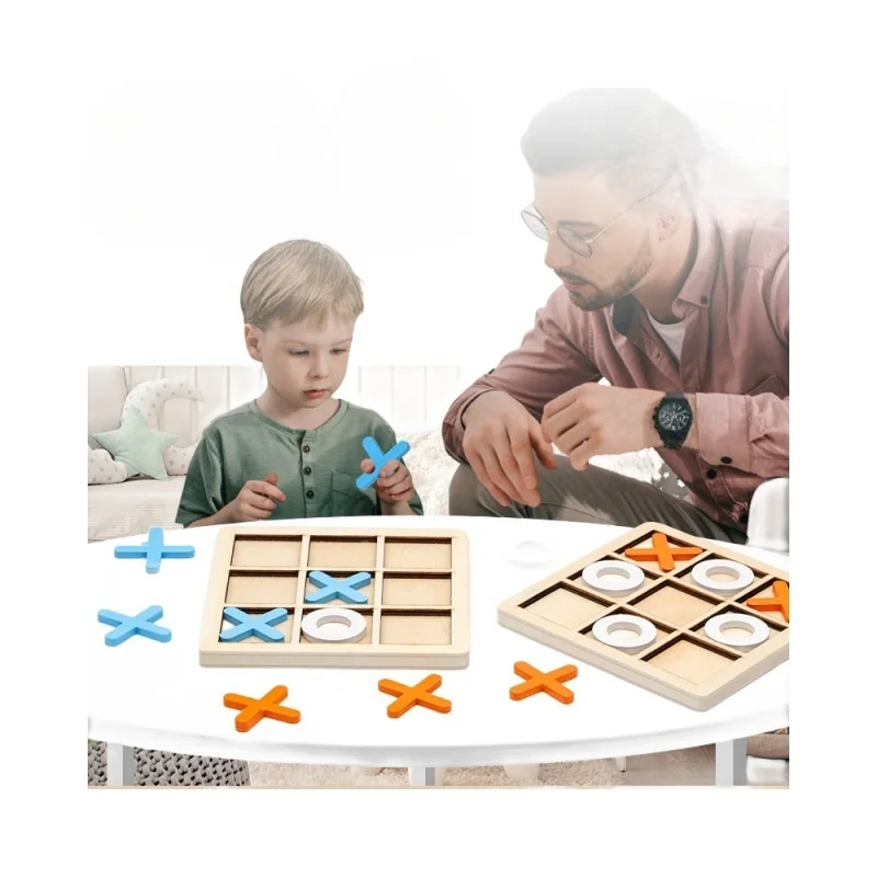 

Интерактивная настольная игра для родителей и детей, деревянные шахматы XO, настольная игра для взрослых, шахматы Jingzi, детская головоломка, игрушка в подарок