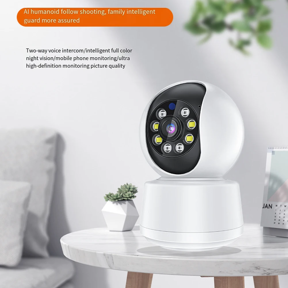 360-Degree Surveillance Camera Home WiFi Monitor Mobile Phone APP Remote Control 90° Viewing Angle Adjustable
360-Degree Surveillance Camera Home WiFi Monitor Mobile Phone APP Remote Control 90° Viewing Angle Adjustable