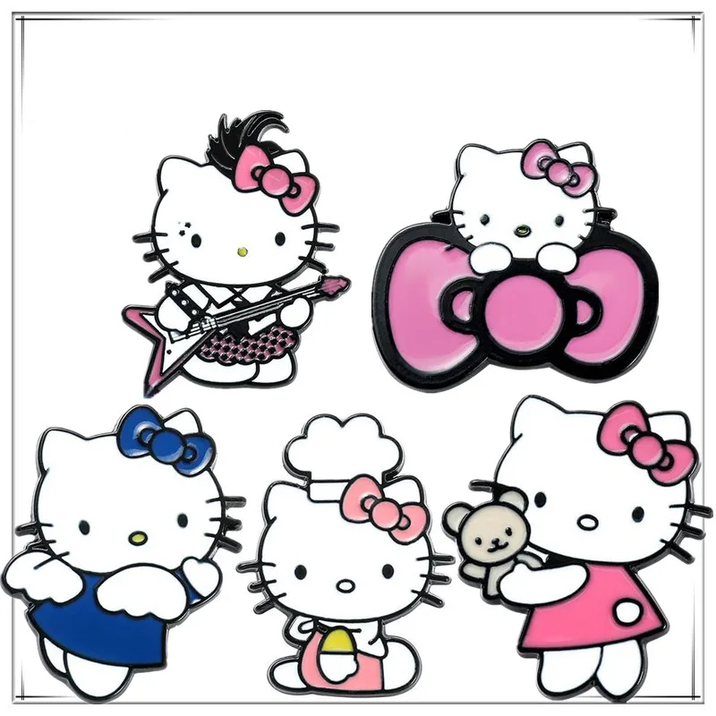 New Sanrio Hello Kitty Badge Woman Brooch Accessories Cute Cartoon Metal Pin Girl Best Friend Kawaii Decoration Kid Toys Gifts
New Sanrio Hello Kitty Badge Woman Brooch Accessories Cute Cartoon Metal Pin Girl Best Friend Kawaii Decoration Kid Toys Gifts