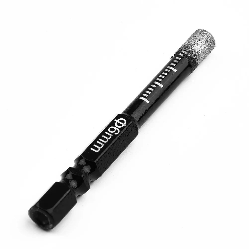 2pcs 6mm Vaccum Brazed Diamond Dry Drill Bits Hole Saw For Marble Ceramic Tile For Stone Porcelain Tile Masonry Quick-fit Shank
2pcs 6mm Vaccum Brazed Diamond Dry Drill Bits Hole Saw For Marble Ceramic Tile For Stone Porcelain Tile Masonry Quick-fit Shank