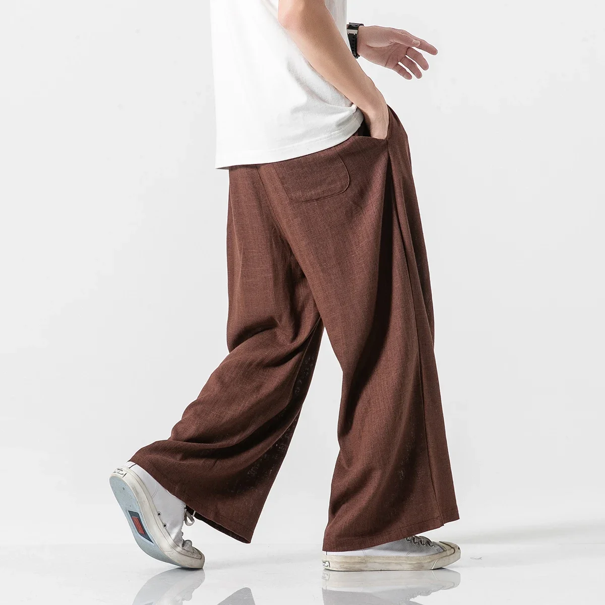 Japanese Loose Casual Men's Wide-leg Pants Korean Version Draped Men's Solid Color Trousers Street Style Oversized Men's Pants
Japanese Loose Casual Men's Wide-leg Pants Korean Version Draped Men's Solid Color Trousers Street Style Oversized Men's Pants