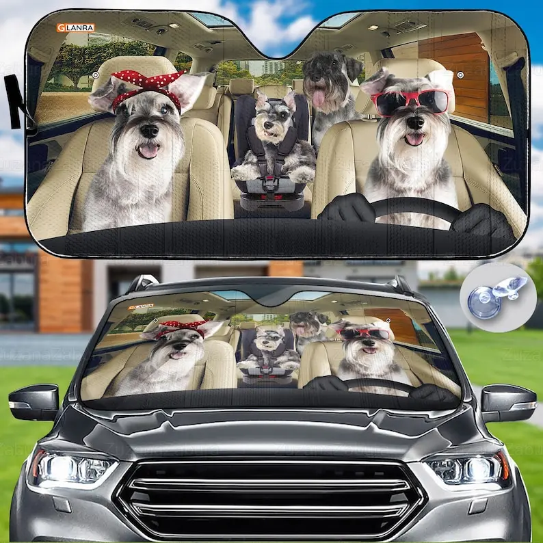 Schnauzer Car Sunshade, Schnauzer Gift, Dog Car Decoration, Car Sun Protector, Schnauzer Sunshade, Car Shades
Schnauzer Car Sunshade, Schnauzer Gift, Dog Car Decoration, Car Sun Protector, Schnauzer Sunshade, Car Shades