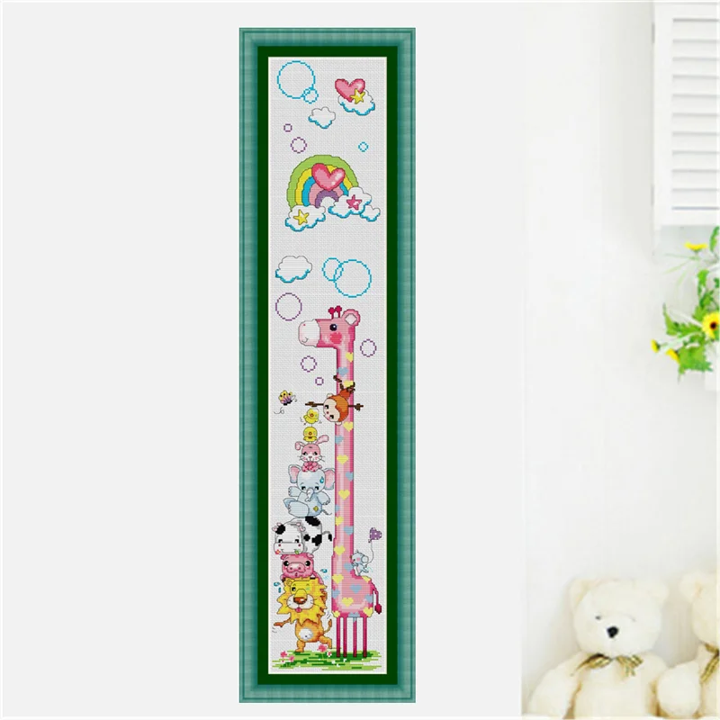 SG043 Height Chart Table With Length Scale Cross Stitch Craft for Baby Cross stich Kit Package Embroidery Set Counted Kits 
SG043 Height Chart Table With Length Scale Cross Stitch Craft for Baby Cross stich Kit Package Embroidery Set Counted Kits