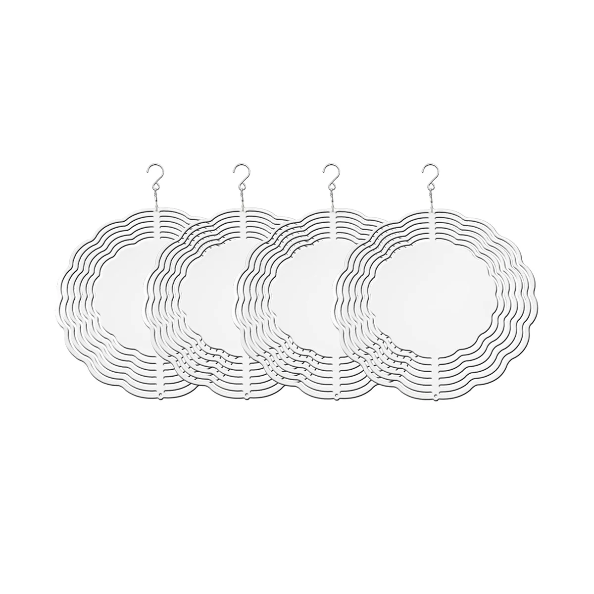 4Pack 8 Inch Sublimation Wind Spinner Blanks 3D Wind Spinners Hanging Wind Spinner for Indoor Outdoor Garden Decoration
4Pack 8 Inch Sublimation Wind Spinner Blanks 3D Wind Spinners Hanging Wind Spinner for Indoor Outdoor Garden Decoration