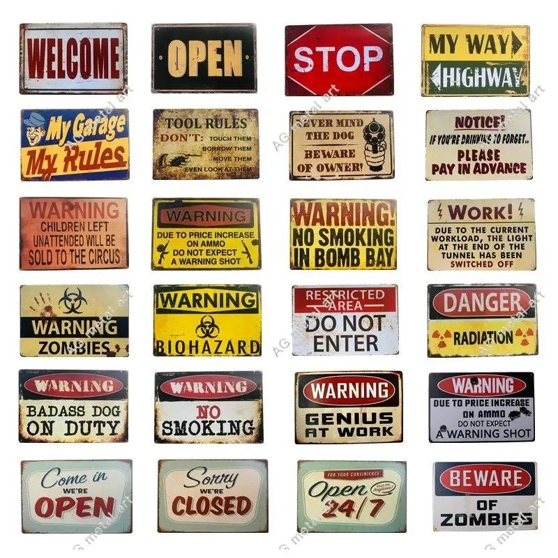 Warning No Smoking Do Not Enter Warning Signs Shabby Rusted Vintage Metal Plaques Garage Bar Workshop Vintage Wall Waring Plates
Warning No Smoking Do Not Enter Warning Signs Shabby Rusted Vintage Metal Plaques Garage Bar Workshop Vintage Wall Waring Plates