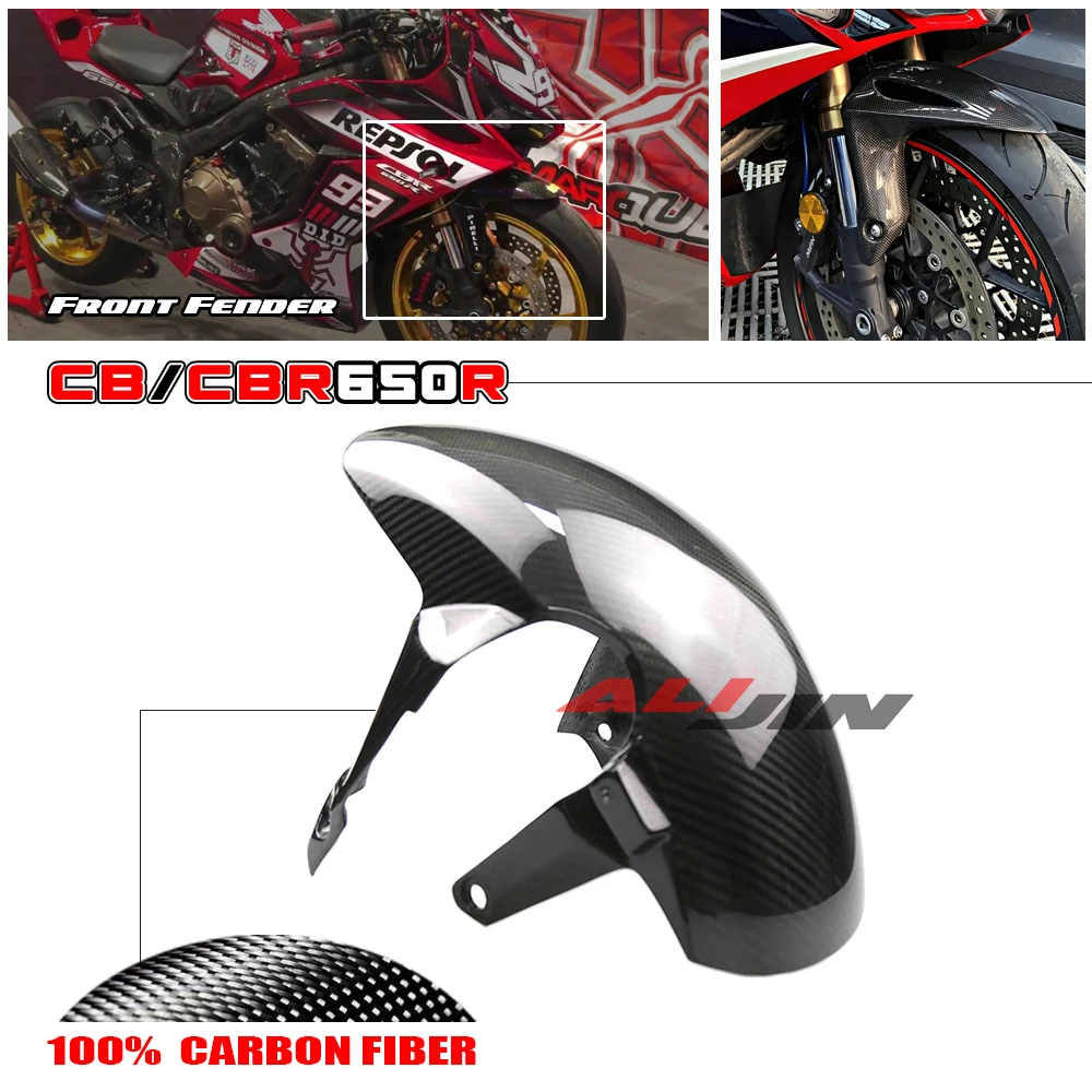 100% Real Dry Carbon Fiber Fairing For Honda CB650R CBR650R 2019-2023 Motorcycle Longer Front Fender Mudguard Tire Hugger Cover
100% Real Dry Carbon Fiber Fairing For Honda CB650R CBR650R 2019-2023 Motorcycle Longer Front Fender Mudguard Tire Hugger Cover