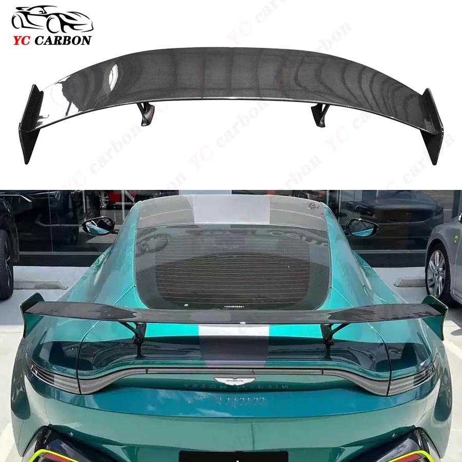 

For Aston Martin Vantage F1 High quality Carbon Fiber Rear Spoiler Rear Wing Lip Tail Trun k SpoilersTail fins Separator