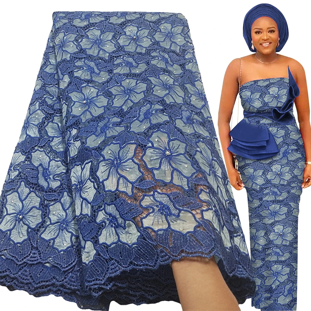 Bestway African Water Soluble Lace Fabric 5 Yards 2022 High Quality Women Wedding Stone Embroidery Dress Nigerian Lace Fabric
Bestway African Water Soluble Lace Fabric 5 Yards 2022 High Quality Women Wedding Stone Embroidery Dress Nigerian Lace Fabric