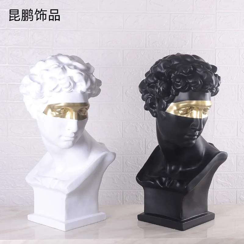 60cm Modern Black White Resin David Sculpture Living Room desk table Decoration Home Decor art Craft Ornament decorations luxury
60cm Modern Black White Resin David Sculpture Living Room desk table Decoration Home Decor art Craft Ornament decorations luxury