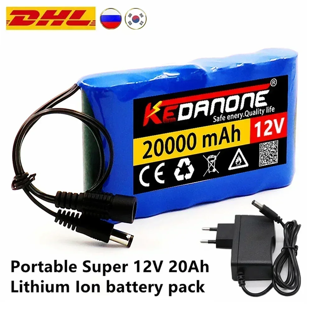 NEW Portable Super 12V 20000mah Battery Rechargeable Lithium Ion Battery Pack Capacity DC 12.6v 20Ah CCTV Cam Monitor + Charger
NEW Portable Super 12V 20000mah Battery Rechargeable Lithium Ion Battery Pack Capacity DC 12.6v 20Ah CCTV Cam Monitor + Charger