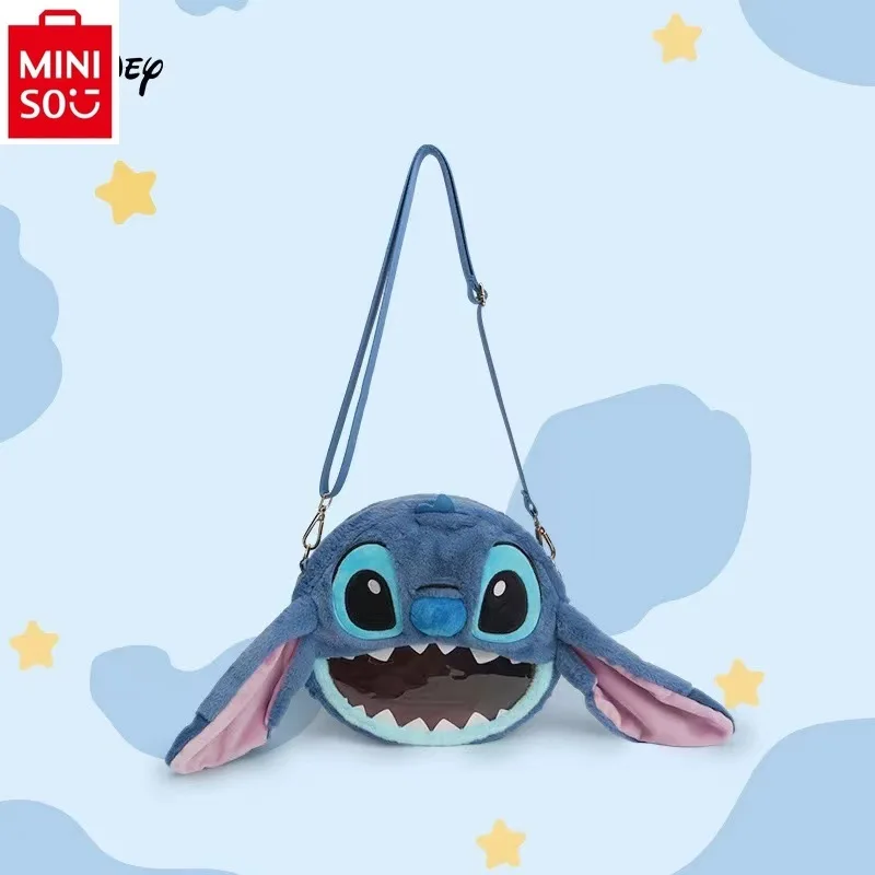 MINISO Disney Cartoon Stitch Plush Decoration Backpack for Women's Fashion, Sweet, Cute, High Quality Storage Phone Bag
MINISO Disney Cartoon Stitch Plush Decoration Backpack for Women's Fashion, Sweet, Cute, High Quality Storage Phone Bag