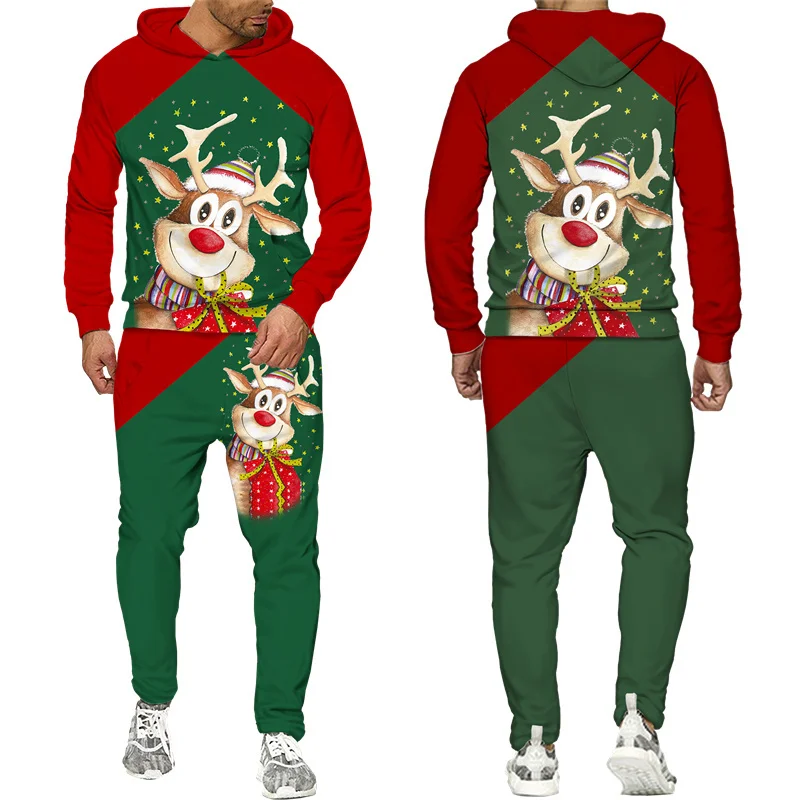 New 3D Printing New Year's Couple Outfits Christmas Fashion Men Women Tracksuits Crewneck Hoodies+pants Plus Size S-7XL Harajuku
New 3D Printing New Year's Couple Outfits Christmas Fashion Men Women Tracksuits Crewneck Hoodies+pants Plus Size S-7XL Harajuku