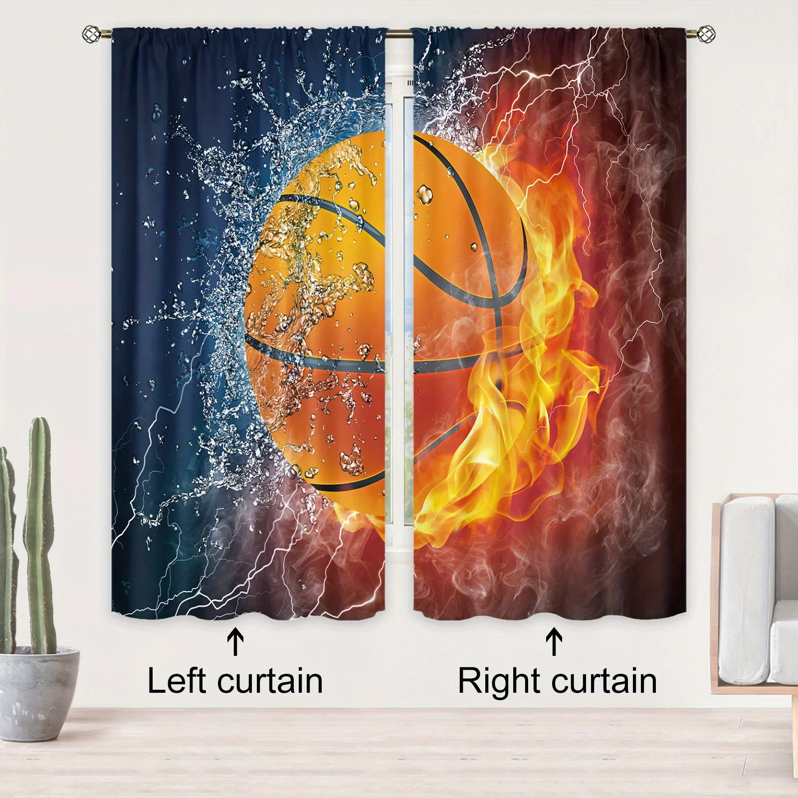 2pcs Modern Rod Pocket American Football Rugby Basketball Tennis Sports Printed Bedroom Decor Flame 3D Football Window Curtain
2pcs Modern Rod Pocket American Football Rugby Basketball Tennis Sports Printed Bedroom Decor Flame 3D Football Window Curtain