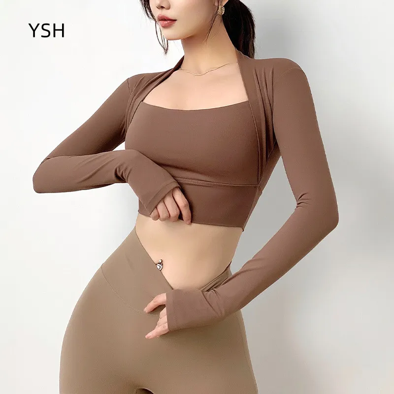 YUSHUHUA 2 in 1 Sports Shirts Women Sexy Neck Fitness Yoga Shirts Long Sleeve Tee Outdoor Running Shirts Padded
YUSHUHUA 2 in 1 Sports Shirts Women Sexy Neck Fitness Yoga Shirts Long Sleeve Tee Outdoor Running Shirts Padded
