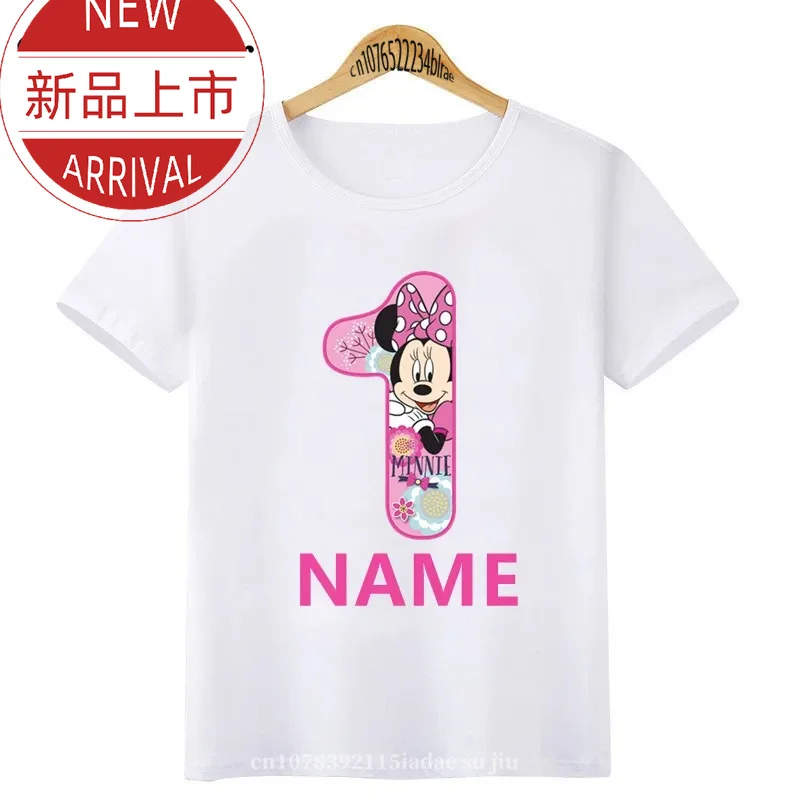 Disney Minnie Mouse Number Bow Graphic T Shirt Kids Clothes 1 2 3 4 5 6 7 8 9 Years Birthday Baby Girls Party T-Shirts Boys Tops
Disney Minnie Mouse Number Bow Graphic T Shirt Kids Clothes 1 2 3 4 5 6 7 8 9 Years Birthday Baby Girls Party T-Shirts Boys Tops