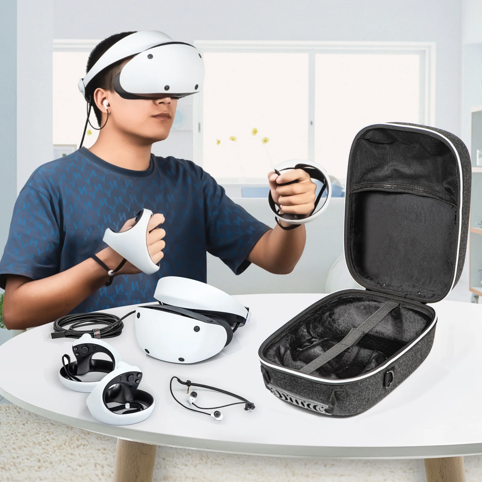 Storage Bag For Sony PS5 VR2 Portable Large Capacity For Sony PlayStation VR 2 Carrying Case Protection Accessories 2023 New
Storage Bag For Sony PS5 VR2 Portable Large Capacity For Sony PlayStation VR 2 Carrying Case Protection Accessories 2023 New