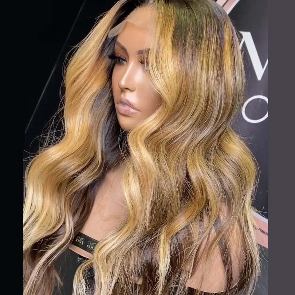 Soft Highlight Ombre Blonde Long Wave Remy Human Hair Full Lace Wigs With Silk Base For Women With BabyHair Brazilian PrePlucked 
Soft Highlight Ombre Blonde Long Wave Remy Human Hair Full Lace Wigs With Silk Base For Women With BabyHair Brazilian PrePlucked