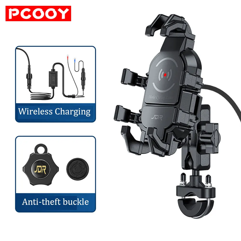 PCOOY Motorcycle Phone Holder Motorbike USB Wireless Charging Waterproof Anti-Shake Handlebar Rearview Mobile Handse Bracket
PCOOY Motorcycle Phone Holder Motorbike USB Wireless Charging Waterproof Anti-Shake Handlebar Rearview Mobile Handse Bracket