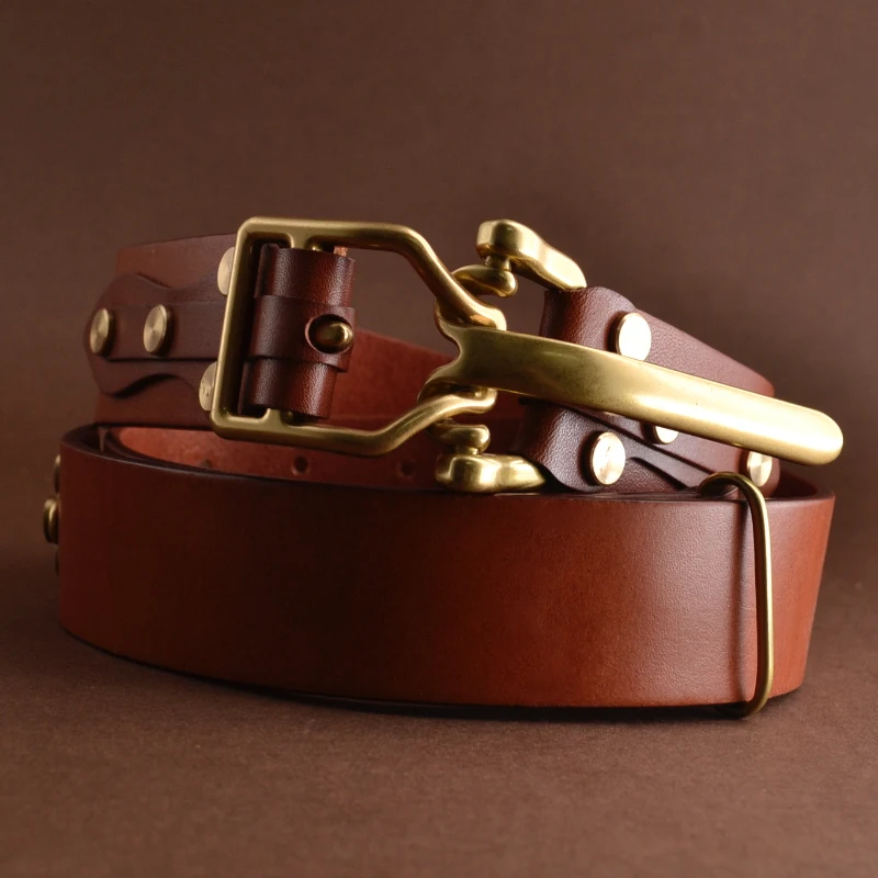 3.8CM Luxury Men's First Layer Cowskin Belt DIY Handmade Genuine Leather Knight Belts Brass Pin Buckle Waistband Cowskin belt
3.8CM Luxury Men's First Layer Cowskin Belt DIY Handmade Genuine Leather Knight Belts Brass Pin Buckle Waistband Cowskin belt