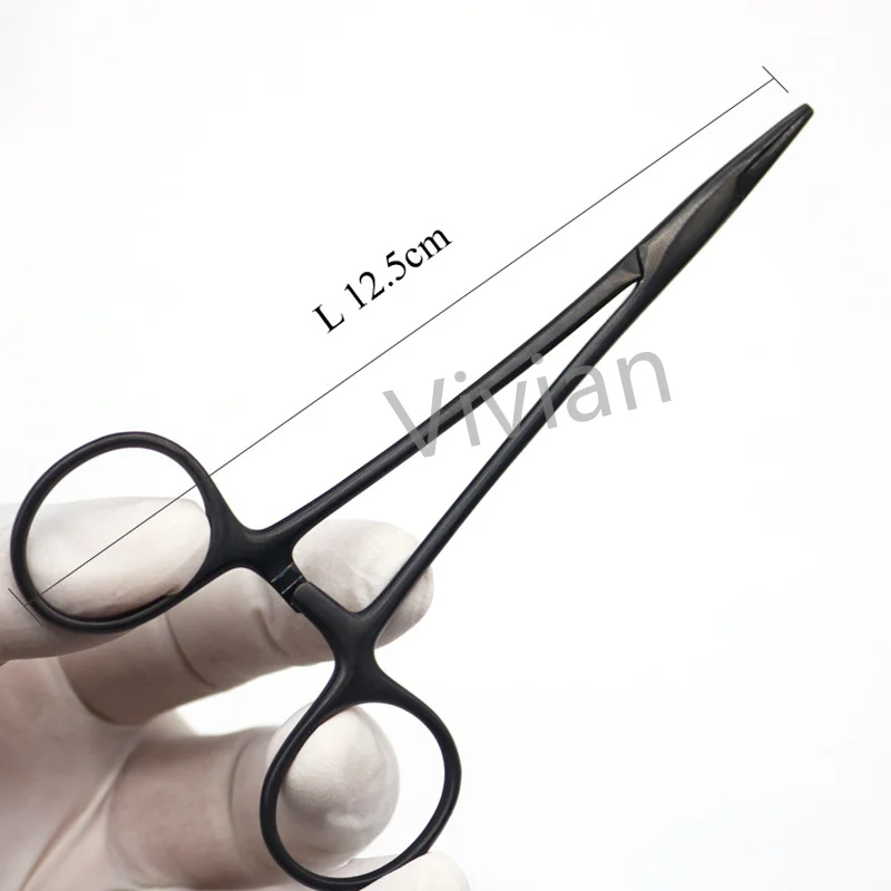 Cosmetic plastic surgery instrument 12.5cm stainless steel porcelain black handle needle holder needle holder double eyelid tool
Cosmetic plastic surgery instrument 12.5cm stainless steel porcelain black handle needle holder needle holder double eyelid tool