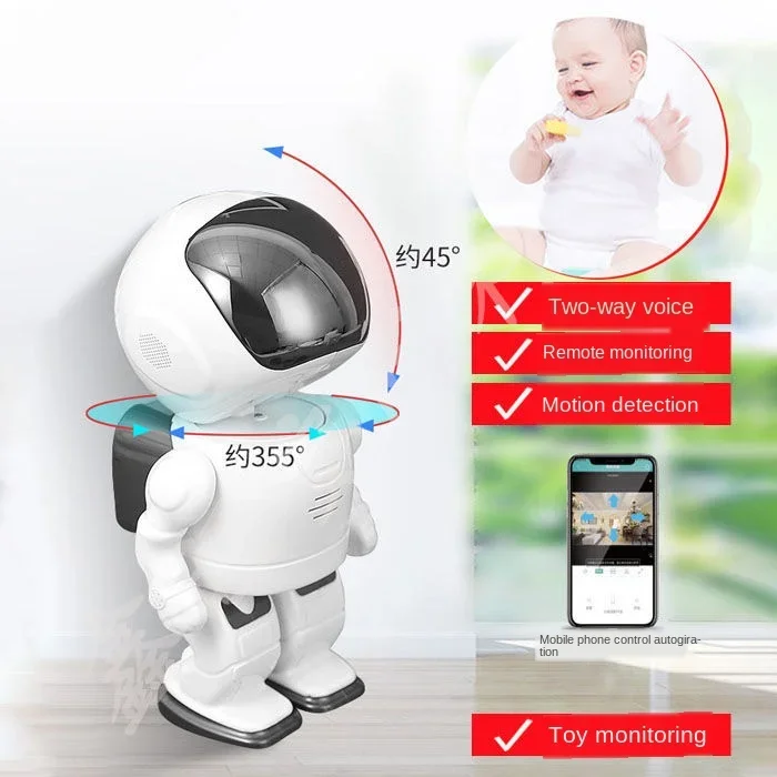 Умная космическая Роботизированная HD-камера, Wi-Fi, фото-и видеоняня, двусторонняя аудиосвязь, домашняя камера наблюдения
Умная космическая Роботизированная HD-камера, Wi-Fi, фото-и видеоняня, двусторонняя аудиосвязь, домашняя камера наблюдения