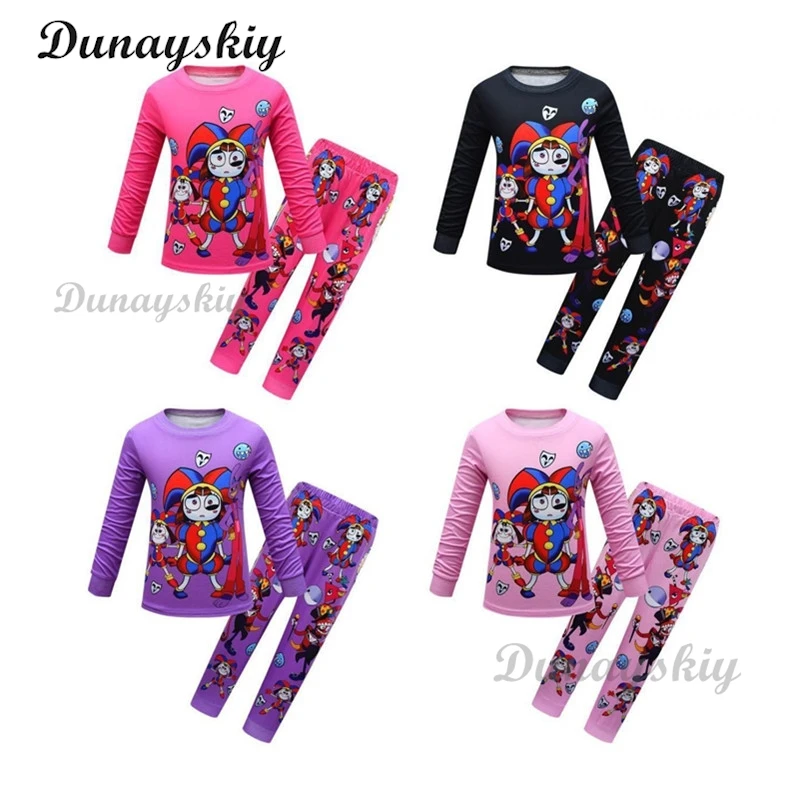 The Amazing Digital Circus children's sleepwear Cute Cartoon Anime Clothes long Sleeves Cosplay Costume Birthday Gift
The Amazing Digital Circus children's sleepwear Cute Cartoon Anime Clothes long Sleeves Cosplay Costume Birthday Gift