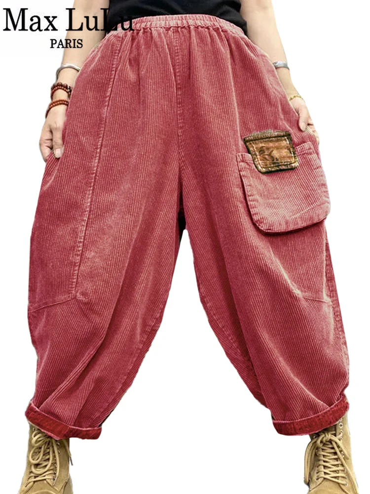 Max LuLu 2024 Autumn Korean Clothes Womens Fashion Loose Corduroy Pants Females Big Size Casual Vintage Harajuku Harem Trousers
Max LuLu 2024 Autumn Korean Clothes Womens Fashion Loose Corduroy Pants Females Big Size Casual Vintage Harajuku Harem Trousers