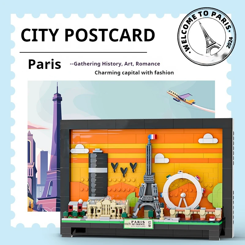 598pcs City Postcard Building Blocks Paris Landmark Building Murals Toys Art Hanging Picture Home Decoration Pieces Toy Gift for
598pcs City Postcard Building Blocks Paris Landmark Building Murals Toys Art Hanging Picture Home Decoration Pieces Toy Gift for