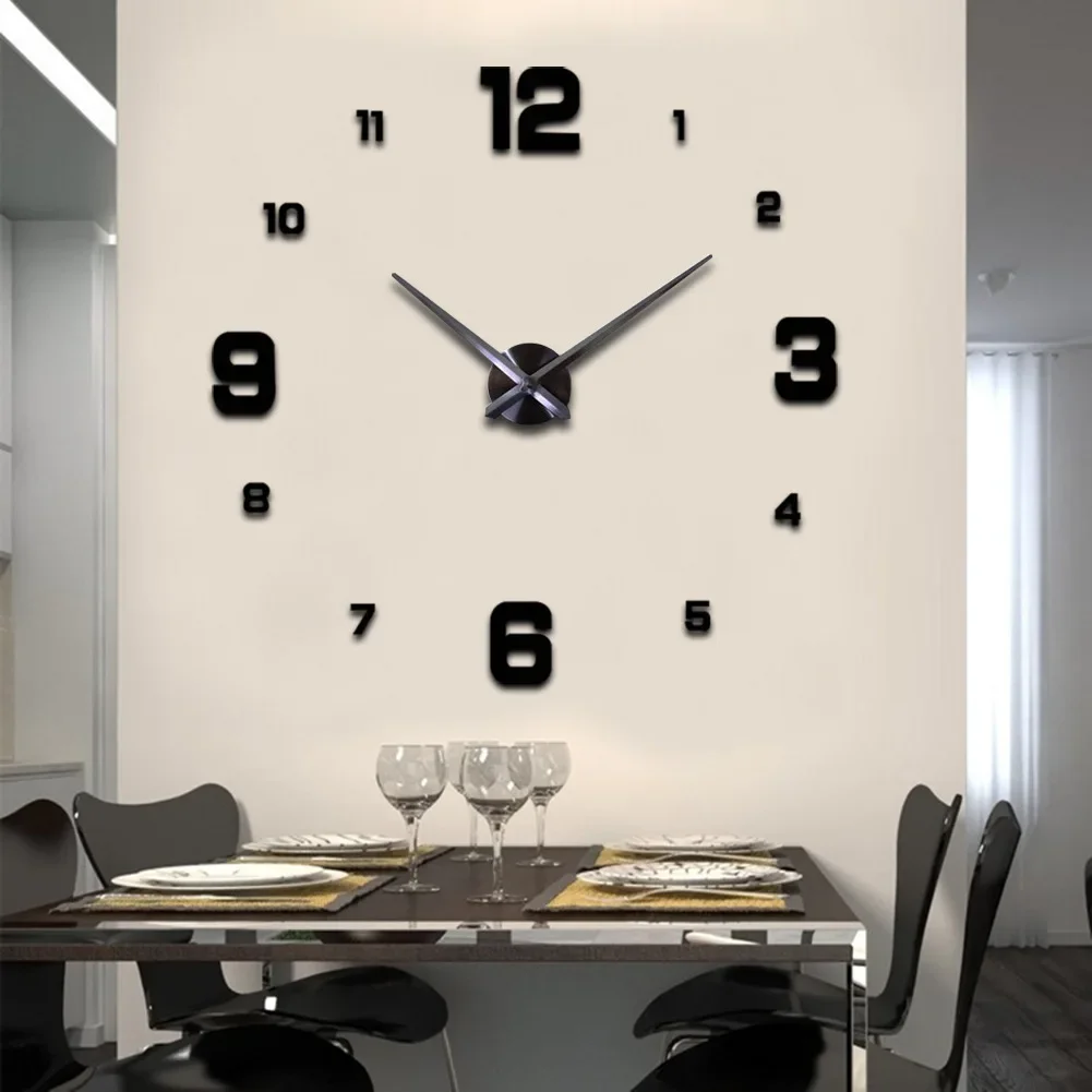 Creative Frameless DIY Wall Clock Wall Decal Home Silent Clock Living Room Office Wall Decoration 
Creative Frameless DIY Wall Clock Wall Decal Home Silent Clock Living Room Office Wall Decoration