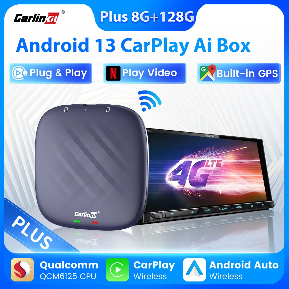 CarlinKit Android 13 PLUS CarPlay Ai Box Wireless Android Auto CarPlay QCM6125 8-Core 4G+64G 8G+128G For Car Online Video Play
CarlinKit Android 13 PLUS CarPlay Ai Box Wireless Android Auto CarPlay QCM6125 8-Core 4G+64G 8G+128G For Car Online Video Play