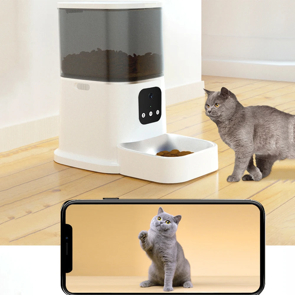 6L Large Capacity Pet Automatic Feeder Smart Voice Recorder APP Control Timer Feeding Cat Dog Food Dispenser With WiFi Pet Bowl
6L Large Capacity Pet Automatic Feeder Smart Voice Recorder APP Control Timer Feeding Cat Dog Food Dispenser With WiFi Pet Bowl