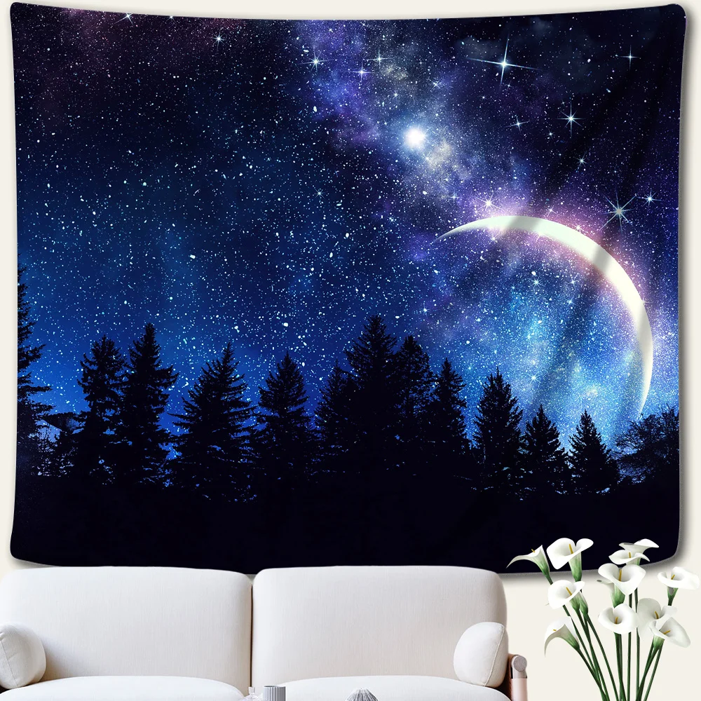 

Wall Art Tapestry Interior,Twinkle Stars in the Sky Decor For Room Decoration Wallpapers New Year's Aesthetic Home Decor y2k